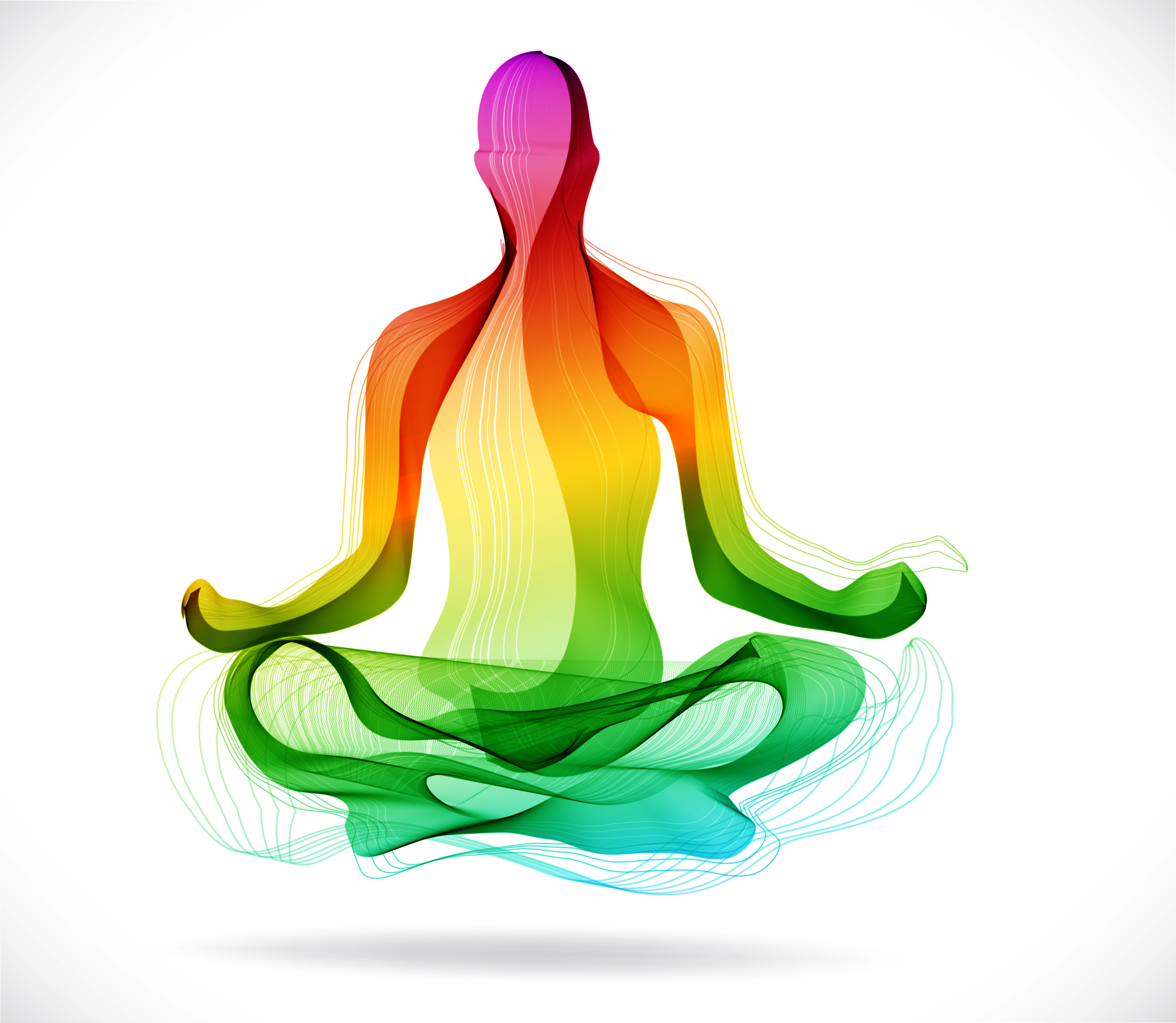 Прозрачная йога. Медитация на белом фоне. Йога изображение. Медитация иллюстрация. Символ спокойствия и гармонии.
